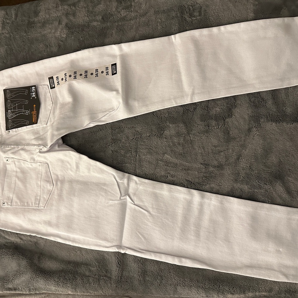 Copper Rivet jeans white 34/30 new with tags